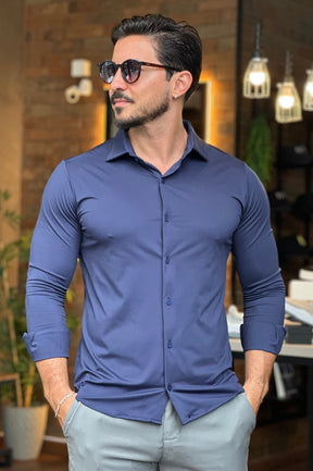 Camisa Social Tecnológica Slim Sibra
