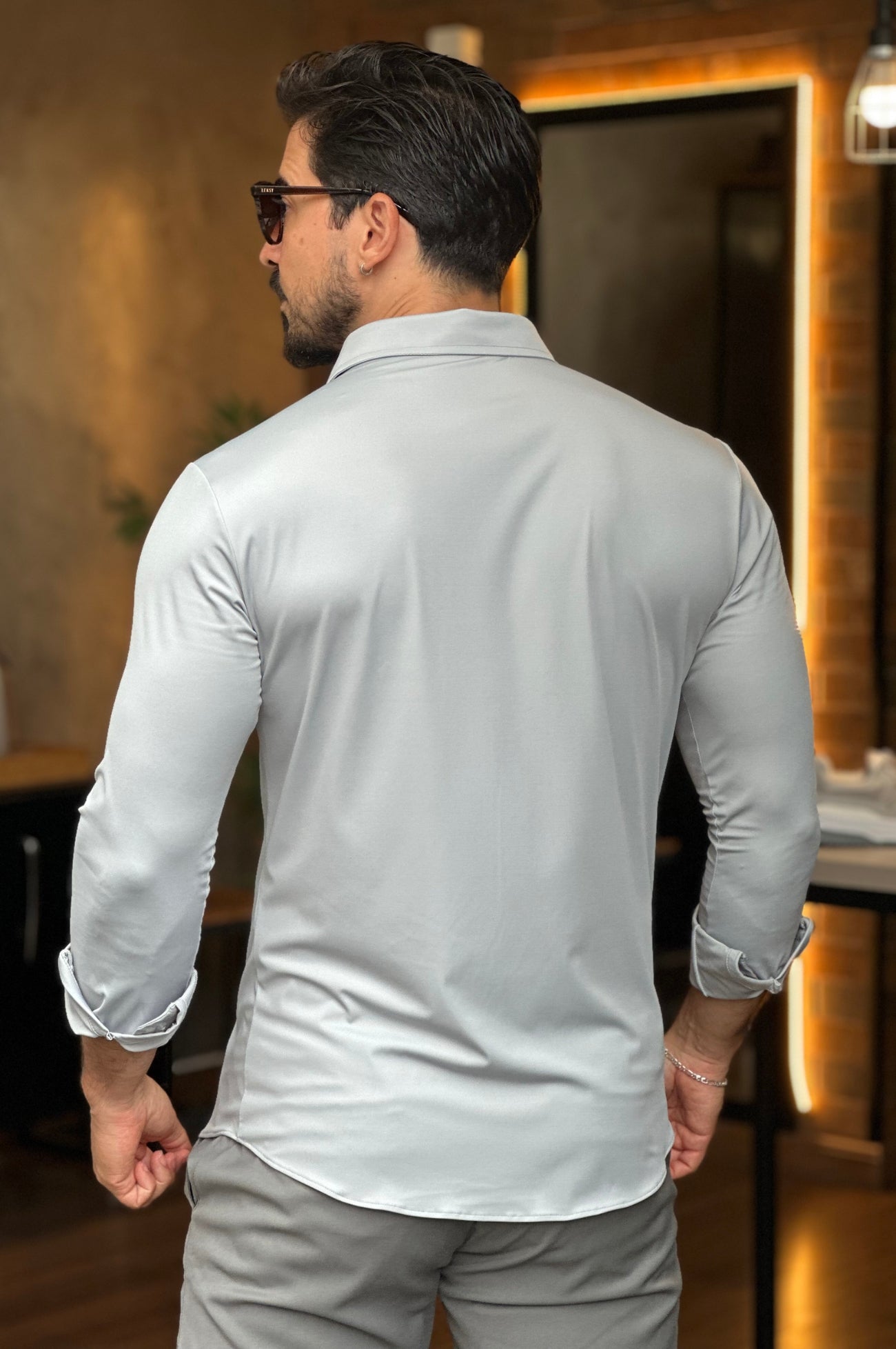 Camisa Social Tecnológica Slim Sibra