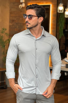 Camisa Social Tecnológica Slim Sibra