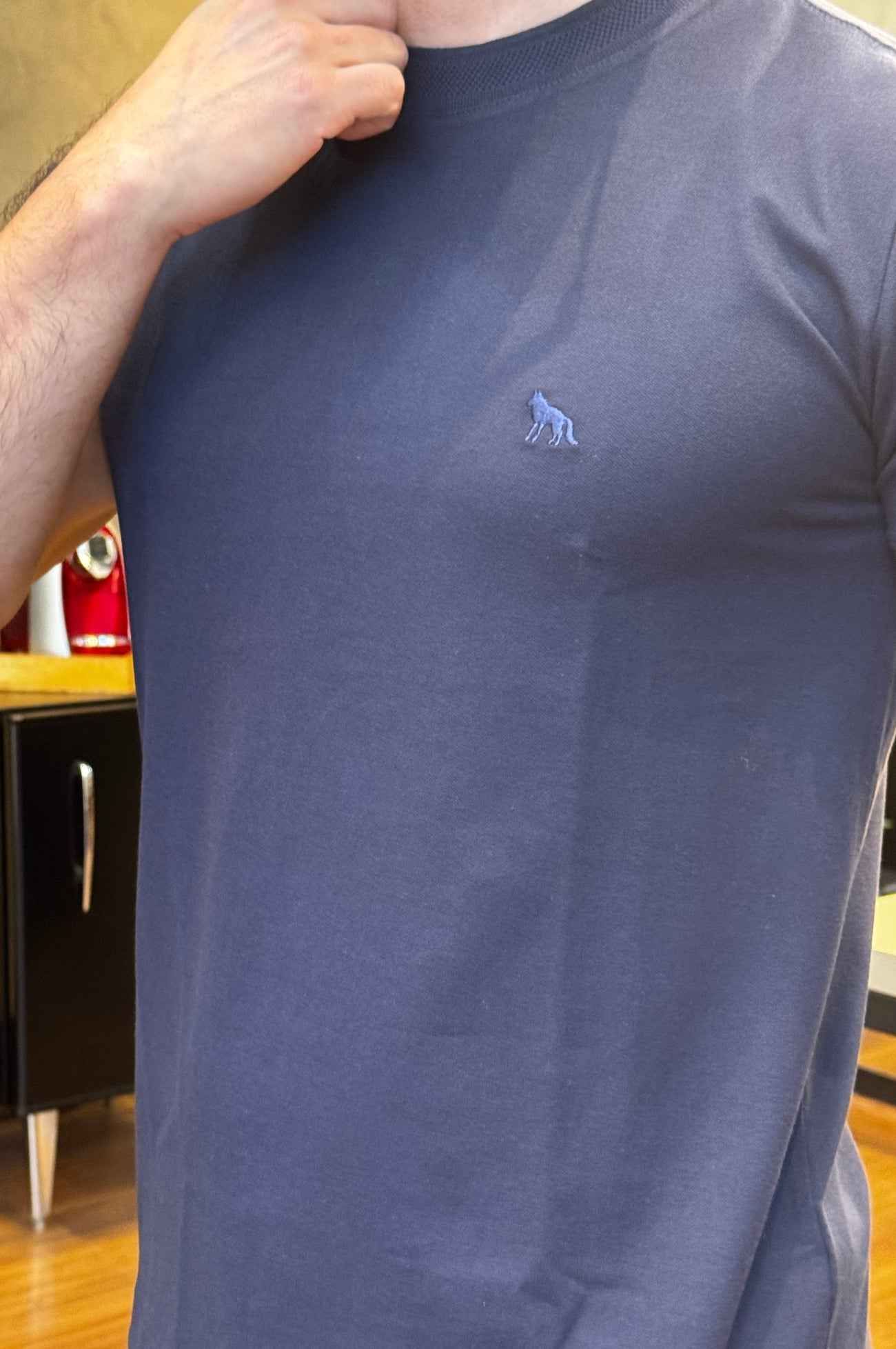 Camiseta Azul Piquet Acostamento