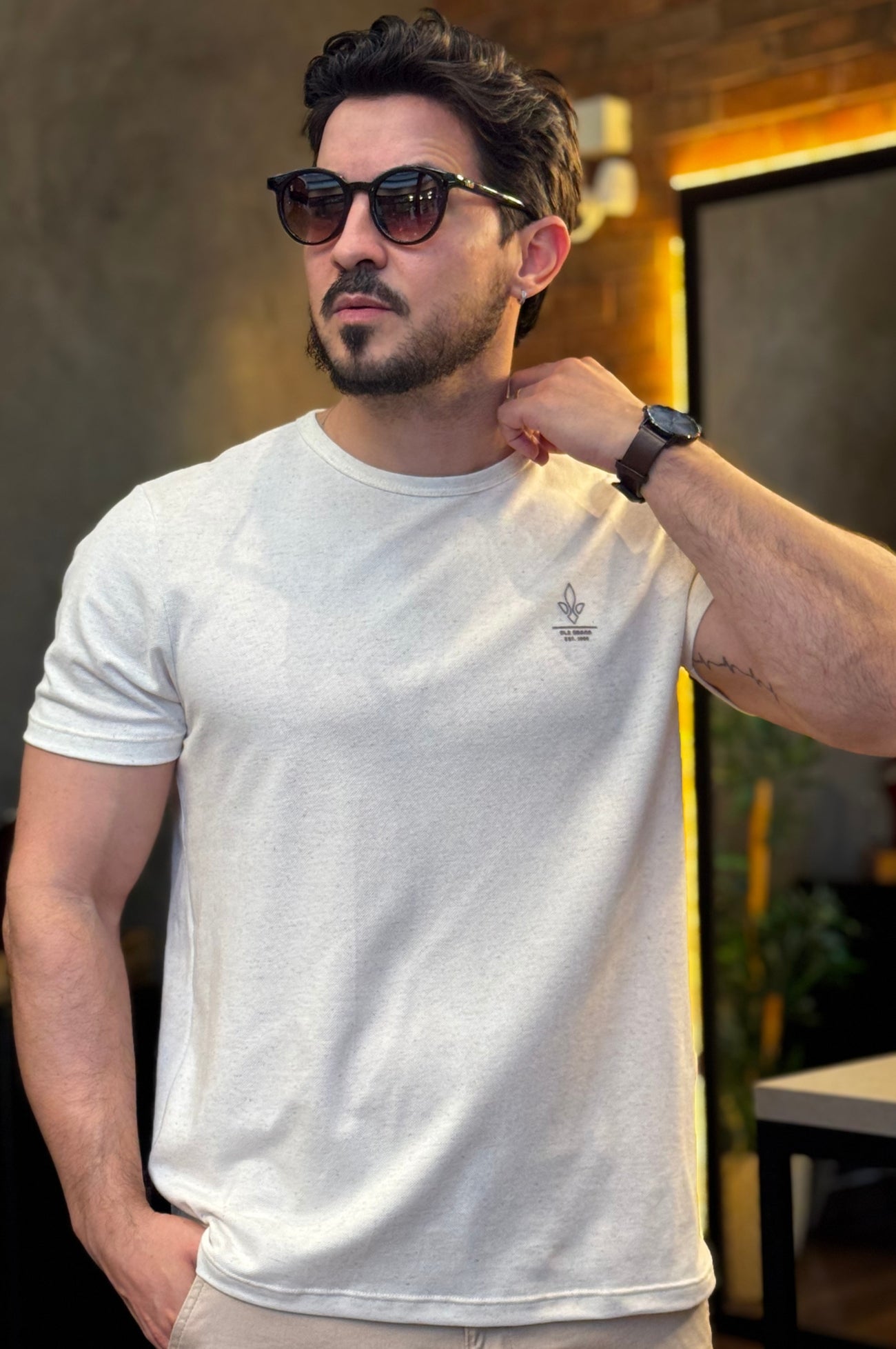Camiseta Linho Natural DLZ