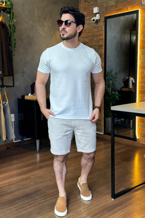 Camiseta Texturizada Off White DLZ