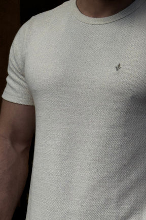 Camiseta Texturizada Bege DLZ