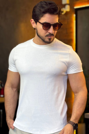Camiseta Texturizada com Elastano Acostamento