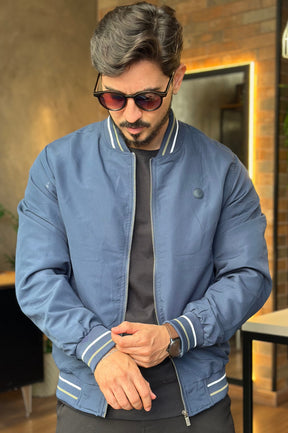 Jaqueta Bomber Azul DLZ