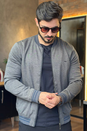 Jaqueta Bomber Cinza Docthos