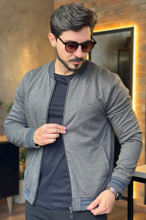 Jaqueta Bomber Cinza Docthos