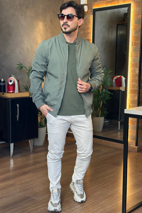Jaqueta Bomber Verde KingJoe