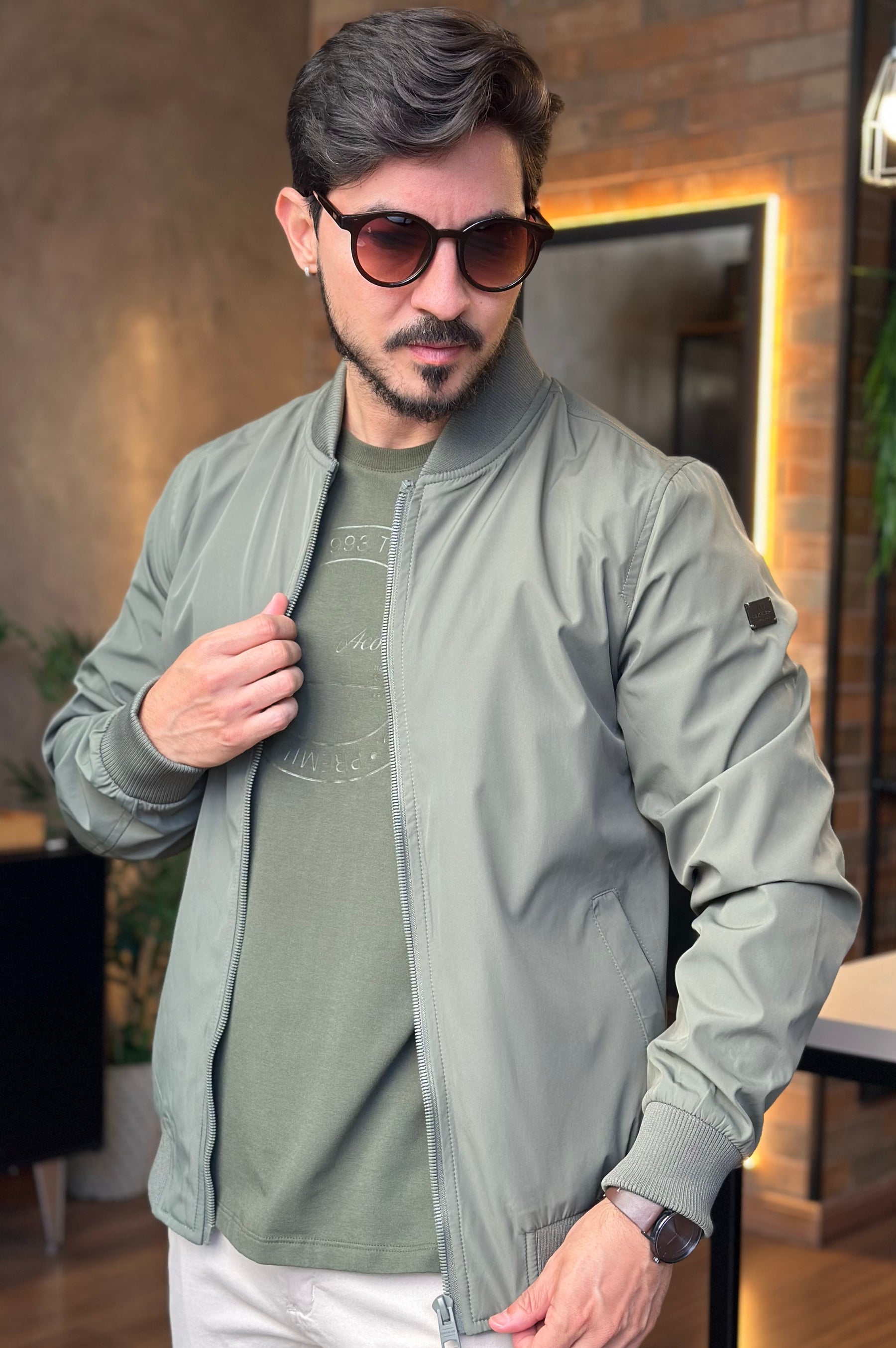 Jaqueta Bomber Verde KingJoe
