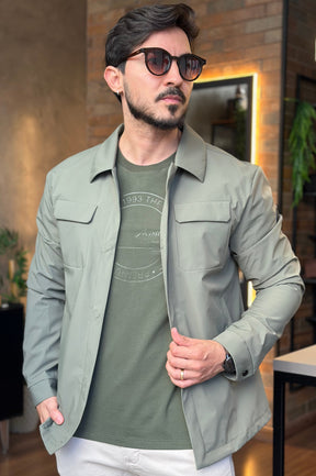 Jaqueta Trucker Verde JAB