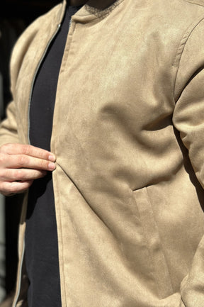 Jaqueta Bomber Suede