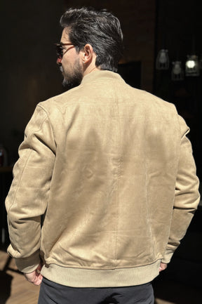Jaqueta Bomber Suede