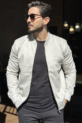 Jaqueta Bomber Suede