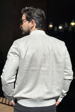 Jaqueta Bomber Suede