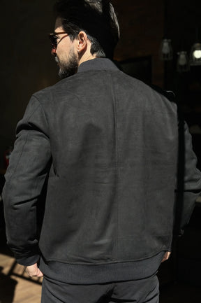 Jaqueta Bomber Suede