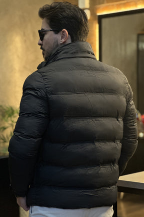 Jaqueta Puffer com Capuz Removível