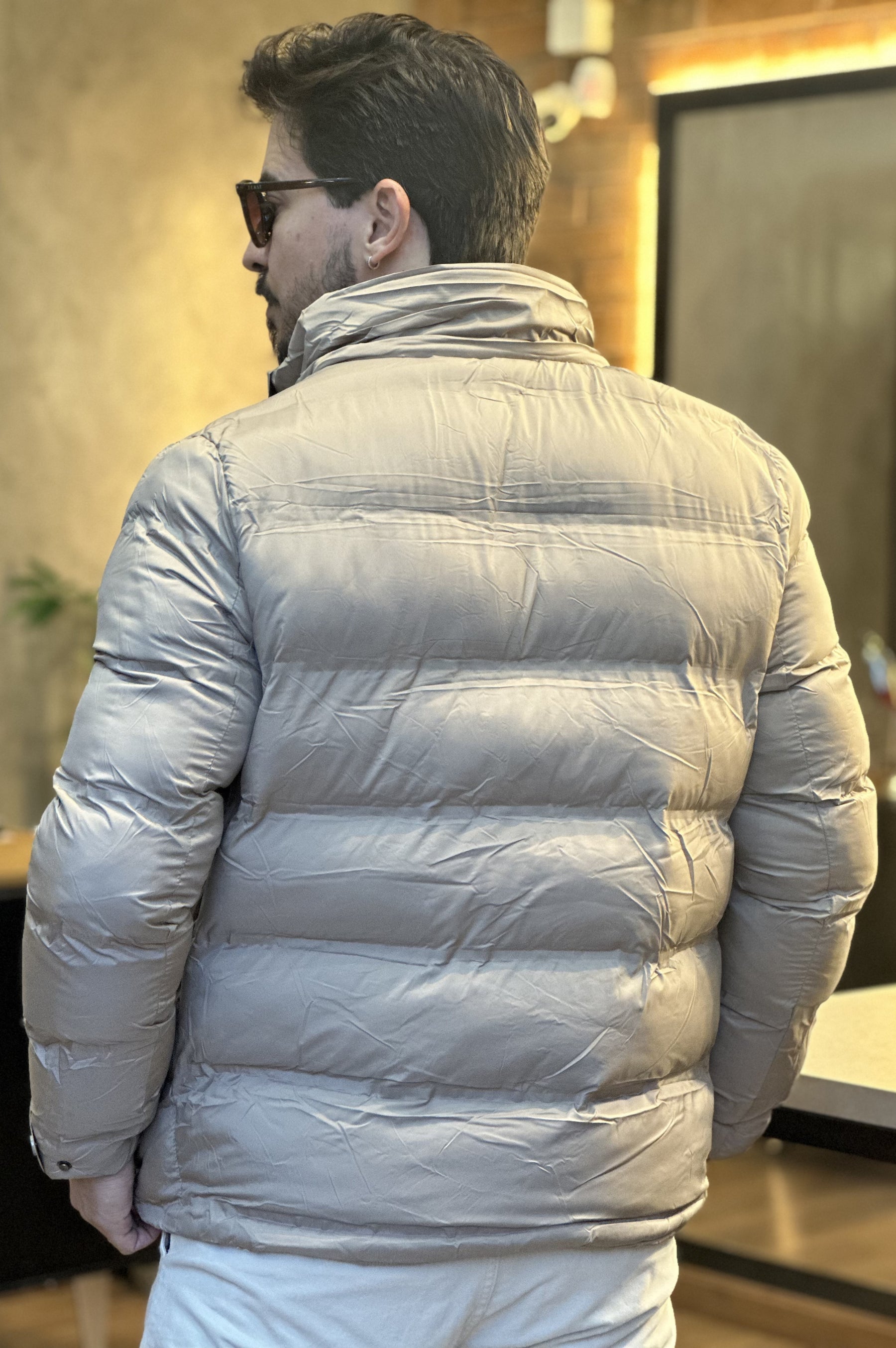 Jaqueta Puffer com Capuz Removível