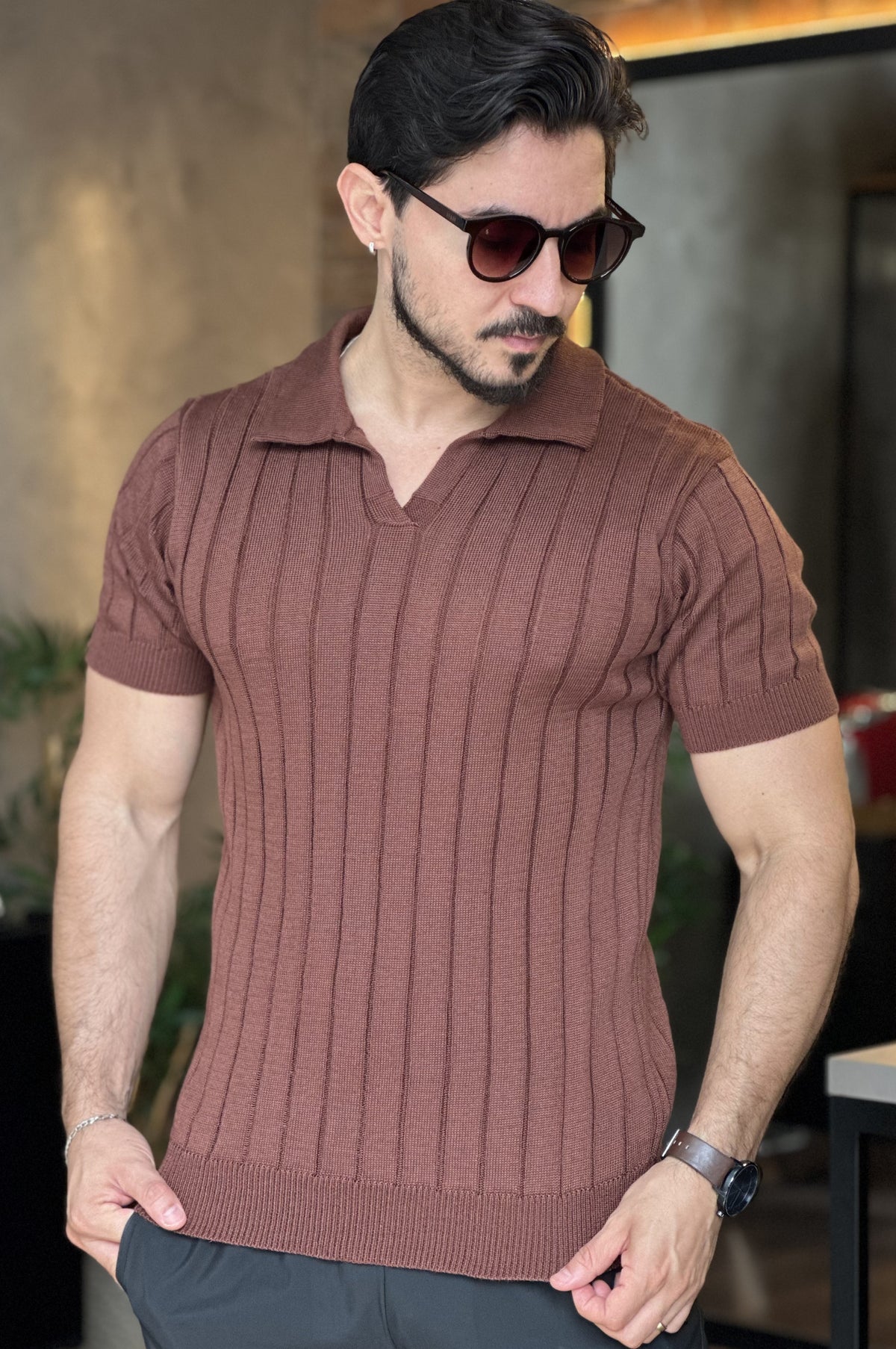 Polo Italiana em Tricot