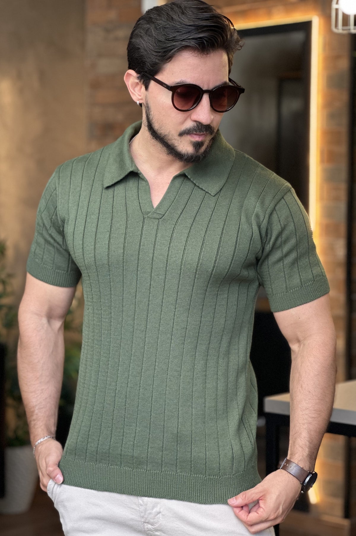 Polo Italiana em Tricot