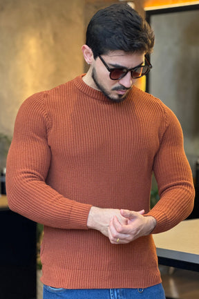Suéter Texturizado Terracota DLZ