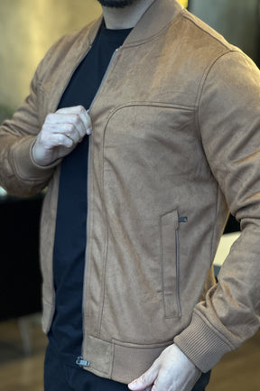 Jaqueta Bomber Suede
