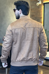 Jaqueta Bomber Suede
