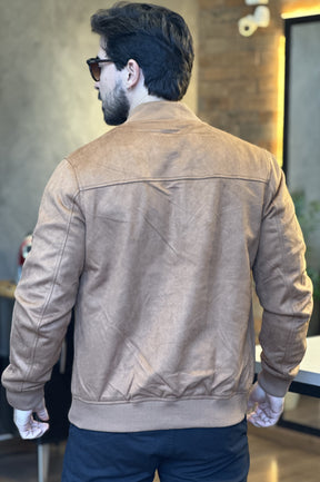 Jaqueta Bomber Suede