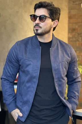 Jaqueta Bomber Suede