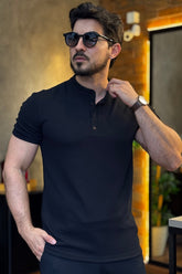 Polo Gola Henley Texturizada M.Artt