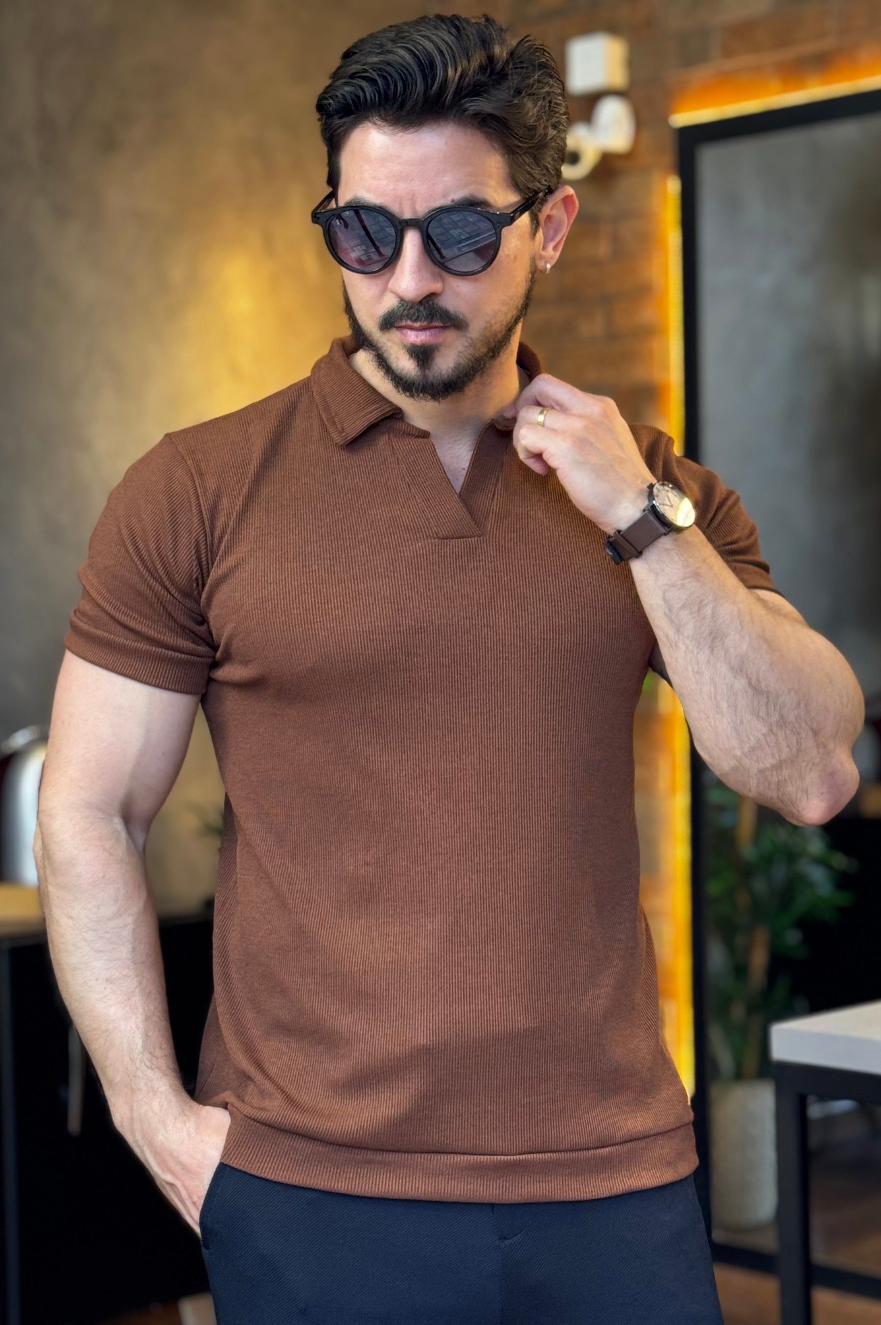 Polo Italiana Texturizada
